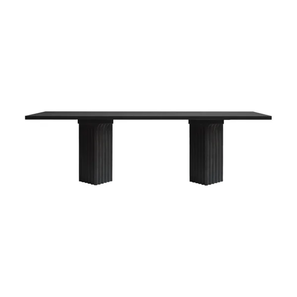 101 Copenhagen Arc dining table 95x250 cm Coffee black oak