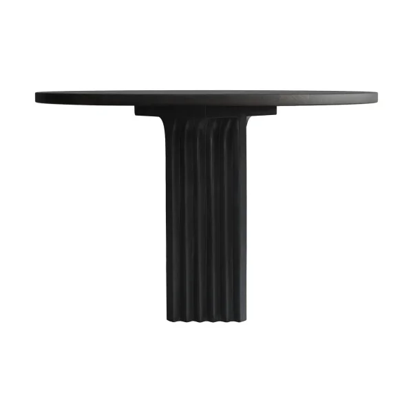 101 Copenhagen Arc dining table Ø120 cm Coffee black oak