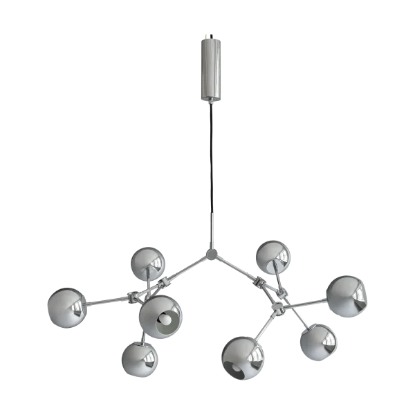 101 Copenhagen Drop Chandelier Globe mini chandelier Chrome