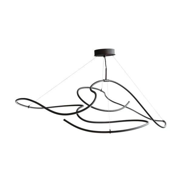 101 Copenhagen Ghost Chandelier big ceiling lamp Burned black