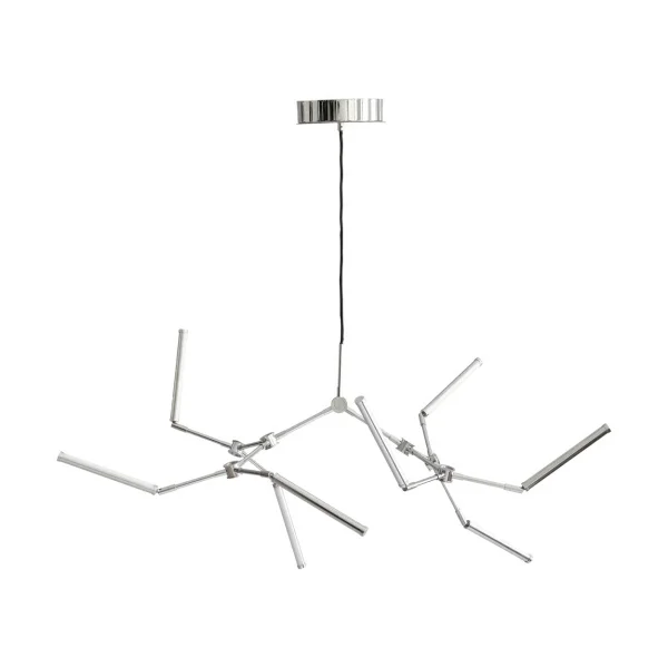 101 Copenhagen Stick chandelier ceiling crown mini Chrome
