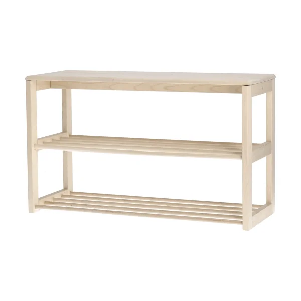 1898 Bäckebo shoe rack with seat Birch, 80x48x30 cm