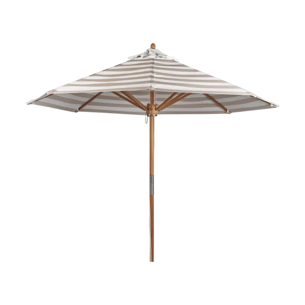 1898 Hisshult parasol Ø270 cm Beige stripe-teak