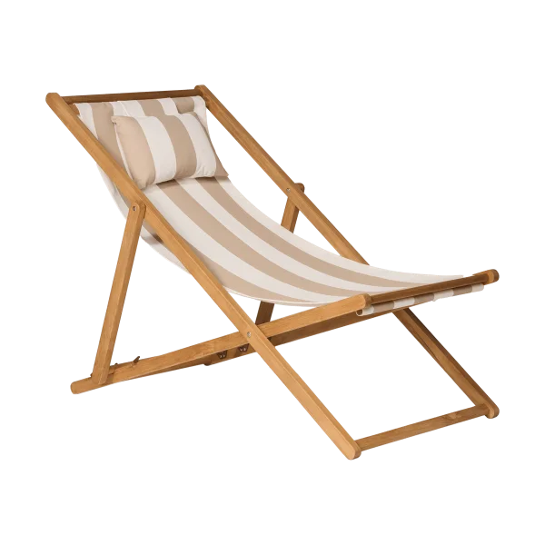 1898 Lyckesand sun chair Teak-beige