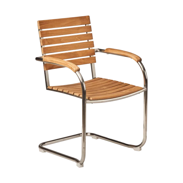 1898 Rörvik dining chair Teak-stainless steel