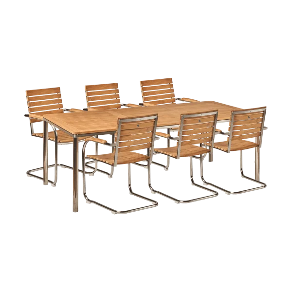 1898 Rörvik dining set with 6 chairs