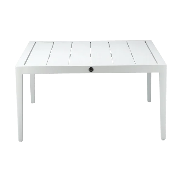 1898 Santander coffee table 78x78x40 cm White aluminium
