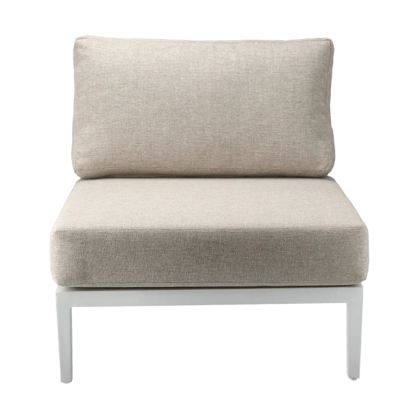 1898 Santander modul sofa center module White-beige