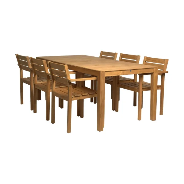 1898 Sköndal dining set with 6 chairs teak
