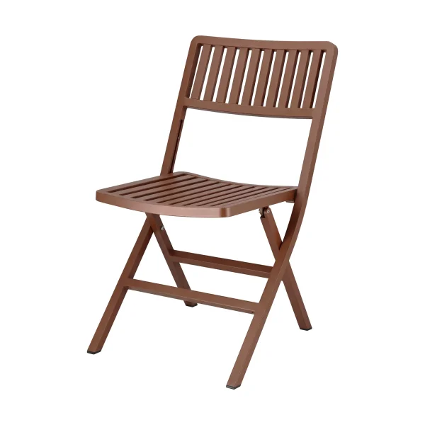 1898 Verona folding chair Burnt red
