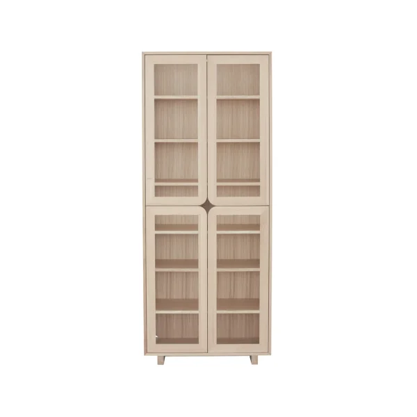 1898 Vidja hight display cabinet White pigmented oak