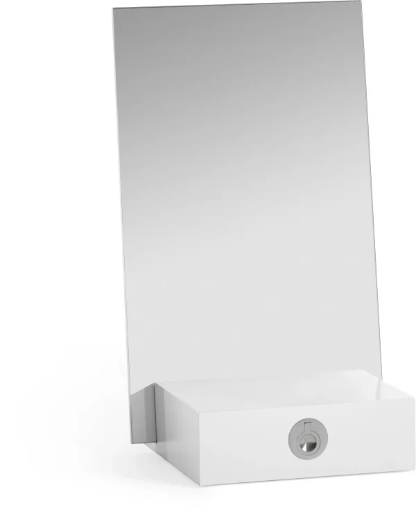 A2 Me table mirror with storage White, 34x57x30 cm