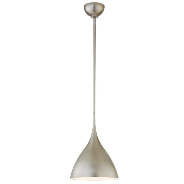 AERIN | Agnes Pendant Light Large | Burnished Silver Leaf / White