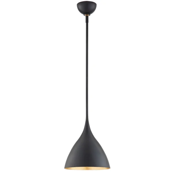 AERIN | Agnes Pendant Light Medium | Matt Black / Gild