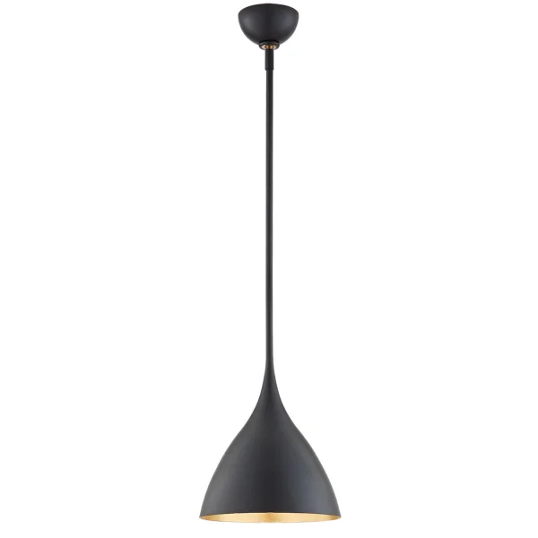 AERIN | Agnes Pendant Light Small | Matte Black / Gild