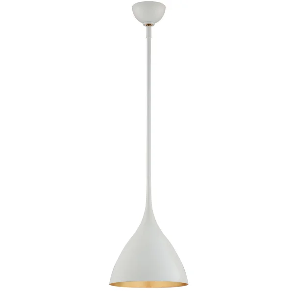 AERIN | Agnes Pendant Light Small | Plaster White / Gild