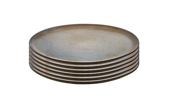Aida Raw Breakfast plate Ø23 cm 6-pack Brown