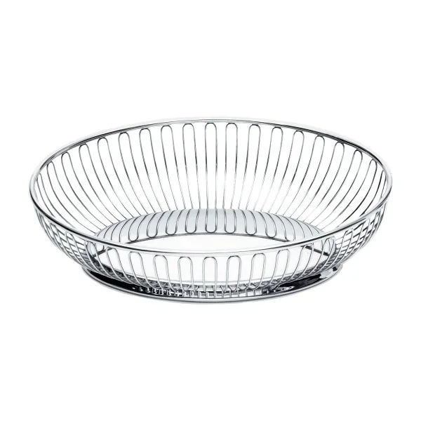 Alessi Alessi wire basket oval 20x28 cm Stainless steel