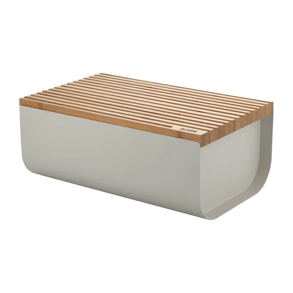 Alessi Mattina bread bin 34 cm Warm grey-bamboo