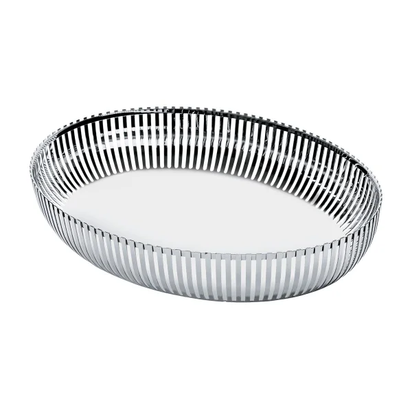 Alessi PCH06 basket oval 20x26 cm Stainless steel