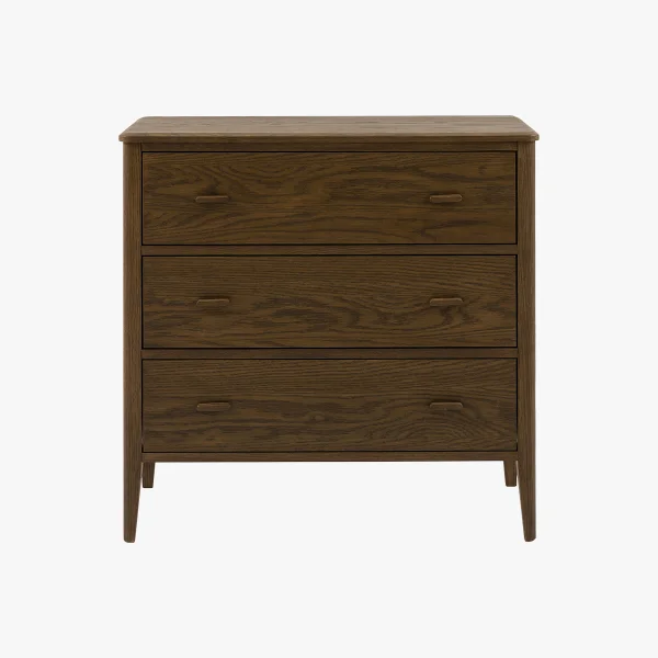 Alma 3 Drawer Chest of Drawers in Walnut