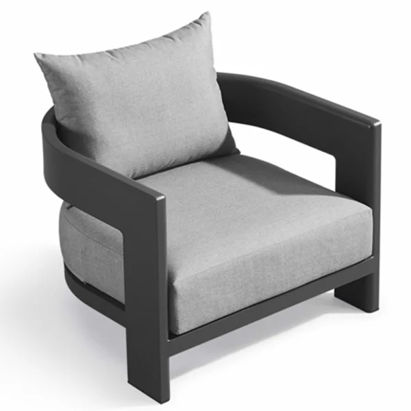 Andrew Martin | Caicos Outdoor Armchair | Slate