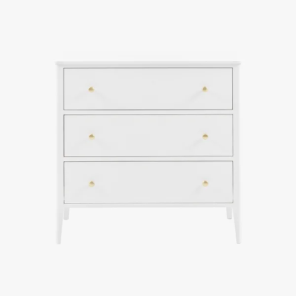 Ardena 3 Drawer Chest of Drawers in White
