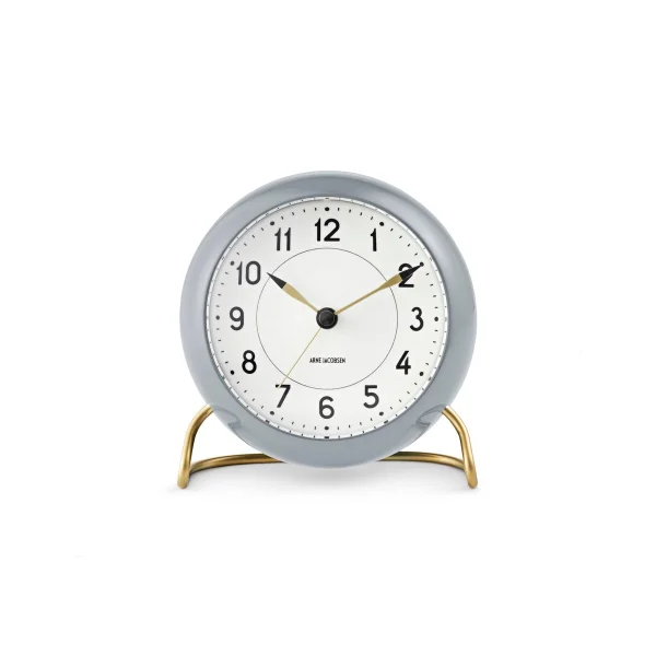 Arne Jacobsen Clocks AJ Station clock 12 cm grey-white