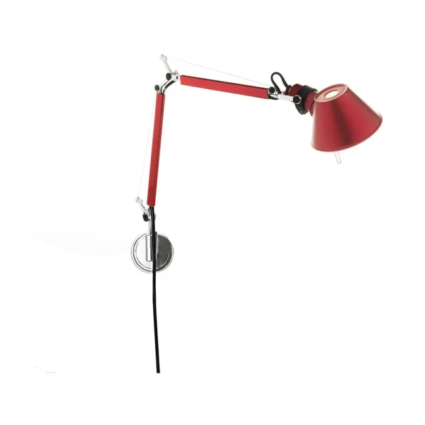 Artemide Tolomeo Micro wall lamp - Anodized red Tolomeo Micro wall lamp - Anodized red
