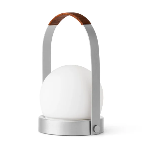 Audo Copenhagen Carrie portable table lamp Brushed aluminium