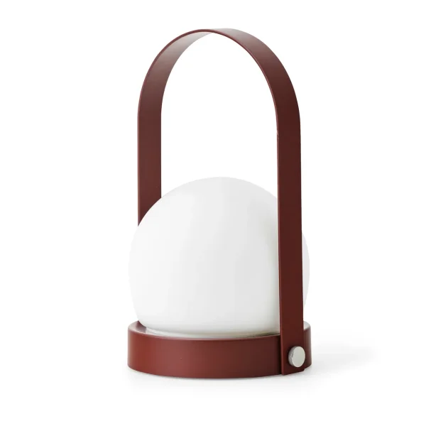 Audo Copenhagen Carrie portable table lamp Burned red