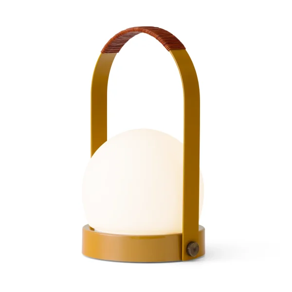 Audo Copenhagen Carrie portable table lamp Golden brown