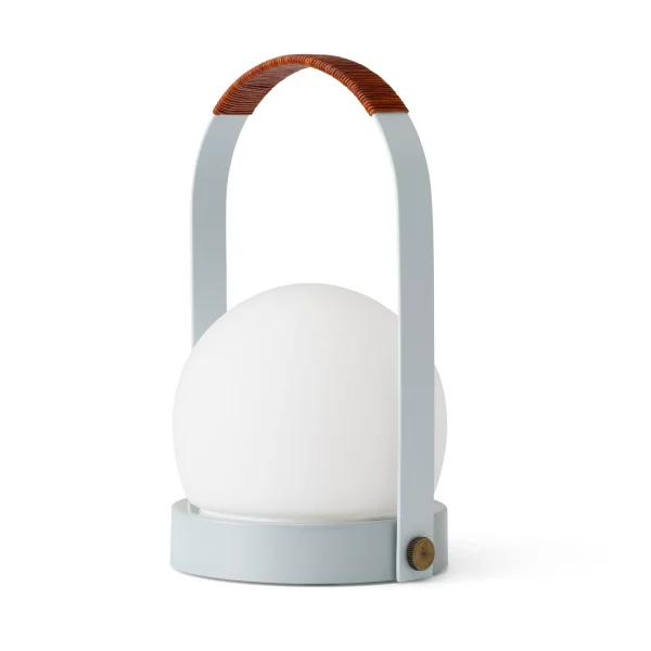 Audo Copenhagen Carrie portable table lamp Linen blue