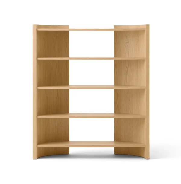 Audo Copenhagen Crescent shelf Untreated oak, 150x173 cm