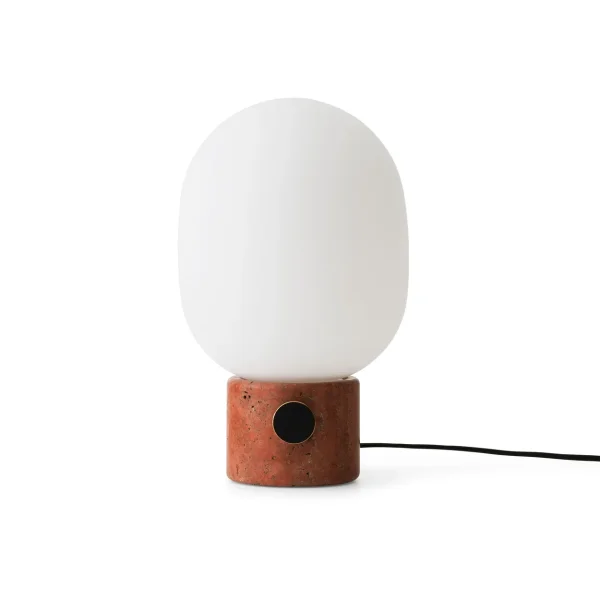 Audo Copenhagen JWDA table lamp Red travertine, Large
