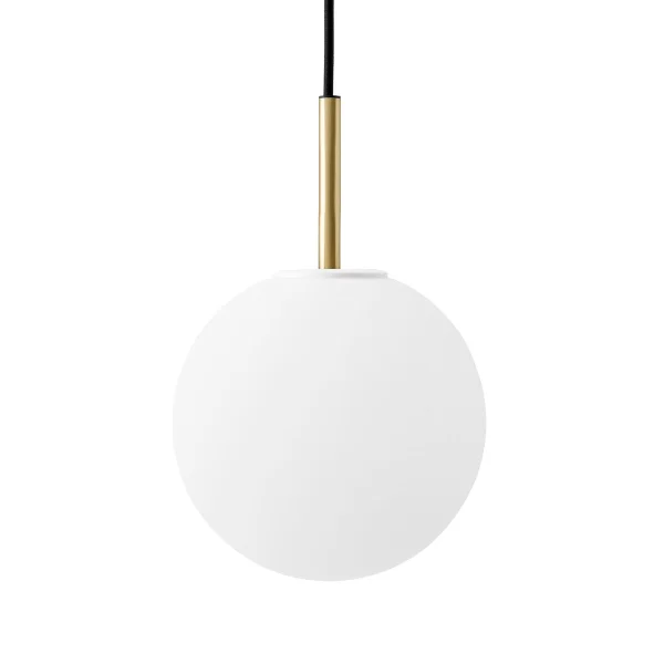 Audo Copenhagen TR ceiling lamp brass matte opal glass