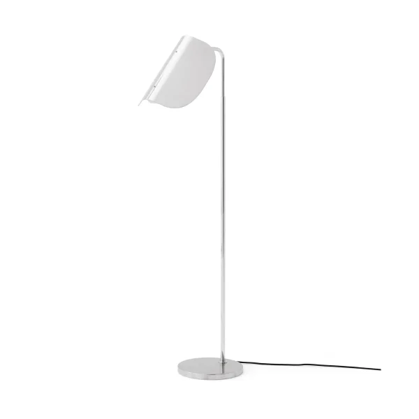 Audo Copenhagen Wing floor lamp Polished aluminum, 115 cm