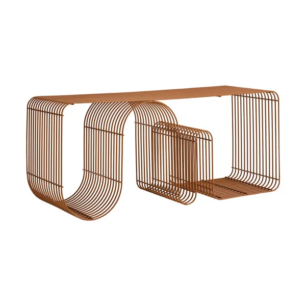 AYTM Curva seating bench 100 cm Amber