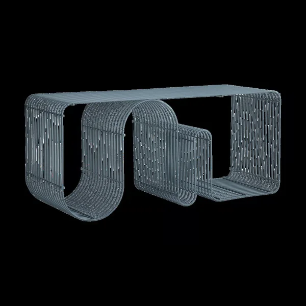 AYTM Curva seating bench 100 cm Dusty blue