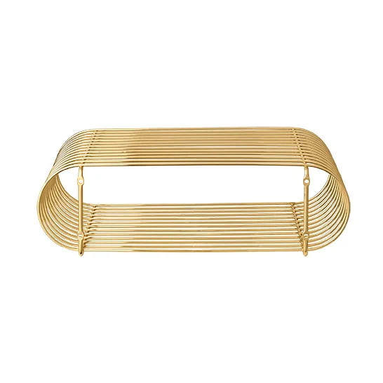 AYTM Curva shelf brass