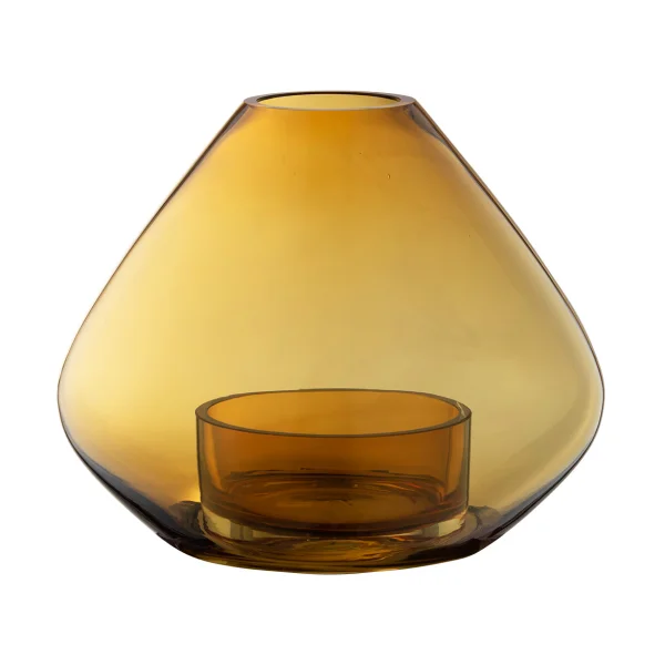 AYTM Uno lantern-vase 21 cm Amber