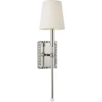 Baxley Wall Light Nickel, Light, Polished Nickel - Andrew Martin