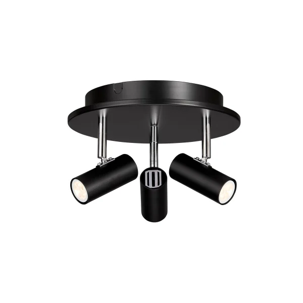 Belid Cato round ceiling spotlight 3 Matte black