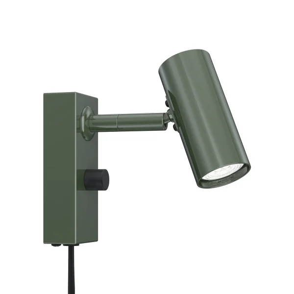 Belid Cato wall lamp Blank forest green-matte black
