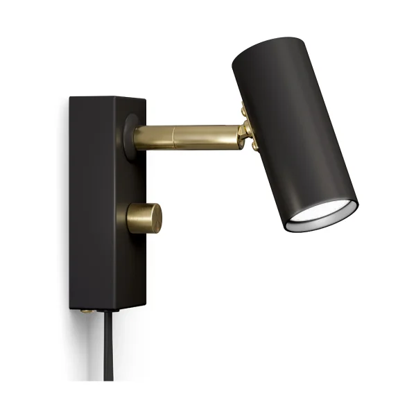 Belid Cato wall lamp Matte black-brass