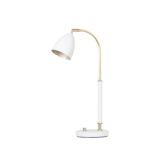 Belid Deluxe table lamp white, brass