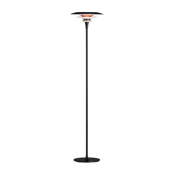 Belid Diablo floor lamp Ø30 cm Matte black-smooth red