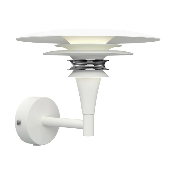 Belid Diablo wall lamp Ø20 cm Matte white-chrome