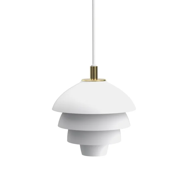 Belid Valencia pendant Ø18 Matt White - Brass