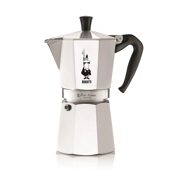 Bialetti Moka coffee maker 9 cups Silver